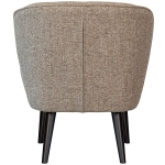 Woood Sara Fauteuil Geweven Stof Naturel Melange