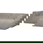 Woood Chaise Longue Bank Bean Rechts Grove Travertin