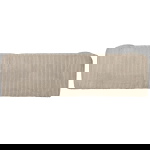 Woood Chaise Longue Bank Bean Rechts Ribstof Travertin