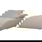 Woood Bank Mojo Element Chaise Longue Rechts Bouclé Beige