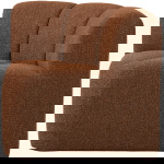 Woood Eetbankje Mojo Hoek Met Rugleuning Boucle Roestbruin Melange