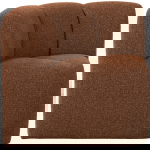Woood Eetbankje Mojo Hoek Met Rugleuning Boucle Roestbruin Melange