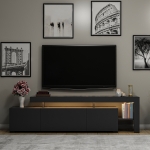 Tv-Meubel Beliz Melamine Antraciet