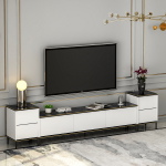 Tv-meubel Imaj Large Wit/Zwart Marmerlook