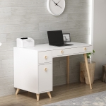 Bureau Inarch Melamine Wit Eiken