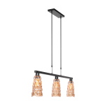 Steinhauer Hanglamp Vidrio 3-Lichts Amber Glas