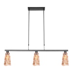 Steinhauer Hanglamp Vidrio 3-Lichts Amber Glas