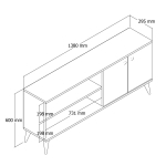 Tv-Meubel Everest Melamine Walnoot