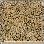 Kare Design Wanddecoratie Gold Flower 120x120cm