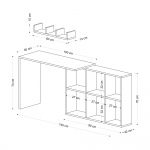 Bureau Blake Naturel 145cm