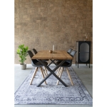 House Nordic Vloerkleed Havana  Zwart/Wit 200x300cm