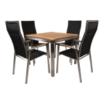 Lesli Living Tuintafel Marmaris Rvs 90x90cm