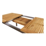 Lesli Living Tuintafel Uitschuifbaar Marmaris Rvs 152/210x90cm