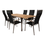 Lesli Living Tuintafel Uitschuifbaar Marmaris Rvs 152/210x90cm