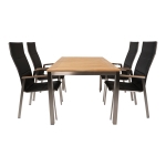 Lesli Living Tuintafel Uitschuifbaar Marmaris Rvs 152/210x90cm