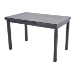 Lesli Living Uitschuifbare Tuintafel Baleno Negro 130/160x75cm