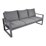 Lesli Living Loungebank Pina Colada Negro 209x80cm