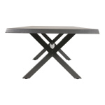 Lesli Living Tafel Castilla Negro Met Kruispoot  243x103cm