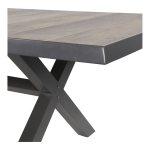 Lesli Living Tafel Castilla Negro Met Kruispoot  243x103cm