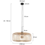 Steinhauer Hanglamp Bamboe Naturel Ø60cm