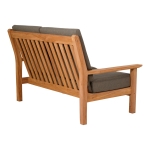 Lesli Living Loungebank Teak 124cm, Incl. Kussen