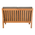 Lesli Living Loungebank Teak 124cm, Incl. Kussen