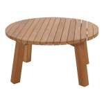 Lesli Living Lounge Table Teak Ø80x40cm