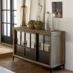 Rivièra Maison Dressoir The Hoxton Bruin/Zwart 175cm