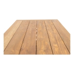 Lesli Living Tafel Taranto Recycled Teak Met Zwart Stalen Poot 240x100cm