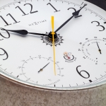 NeXtime Wandklok/Weerstation Tulip Weerbestendig Zilver Ø40cm