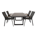 Lesli Living Stapelstoel Tarragona Teak Negro