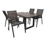 Lesli Living Stapelstoel Tarragona Teak Negro