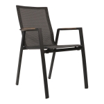 Lesli Living Stapelstoel Tarragona Teak Negro