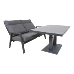 Lesli Living Loungetafel Verstelbaar Prato 2.0 Negro 140x85cm