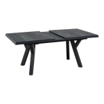 Lesli Living Uitschuifbare Tuintafel Castilla 2.0 Negro Exclusive 163/203x93cm