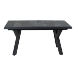 Lesli Living Uitschuifbare Tuintafel Castilla 2.0 Negro Exclusive 163/203x93cm