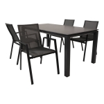 Lesli Living Tuintafel Monaco Negro 180x90cm