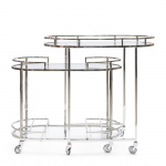 Rivièra Maison Trolley Crosby Zilver Set van 2