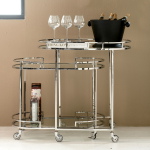 Rivièra Maison Trolley Crosby Zilver Set van 2