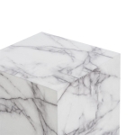 Coco Maison Bijzettafel Marble Look 50cm Wit