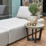 Rivièra Maison Bijzettafel Bondi Beach Outdoor Grijs Ø55cm