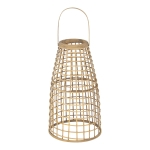 Lesli Living Lantaarn Anzu Naturel Met Led, S/2