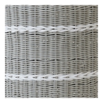 Lesli Living Poef Saigon Wicker Grijs Ø41x40cm