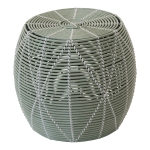 Lesli Living Poef Birma Wicker Groen Ø46x40cm