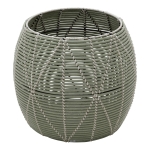 Lesli Living Poef Birma Wicker Groen Ø46x40cm