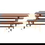 Woood Picknicktafel Delta Aluminium Terra 220cm