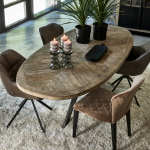 Rivièra Maison Eettafel Falcon Crest Ovaal Eikenhout 230cm