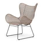 Rivièra Maison Vlinderstoel Portofino Outdoor Wicker Grijs