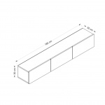 Tv-meubel Rigel Wit 180cm