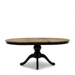 Rivièra Maison Eettafel Le Marais Bruin/Zwart Uitschuifbaar 140/190cm